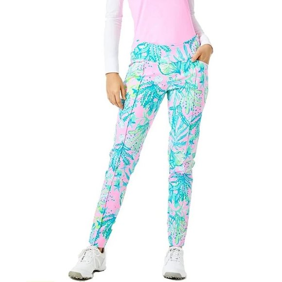 Lilly Pulitzer Pants - Lilly Pulitzer UPF 50+ Luxletic Corso Golf Pants in Mandevilla Baby Hip Nautic